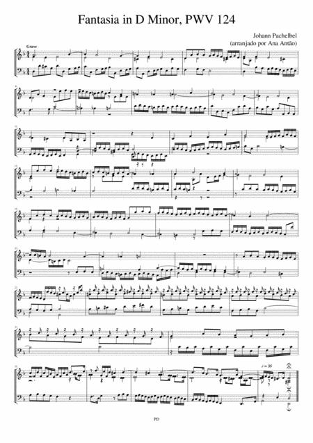 Fantasia In D Minor Sheet Music