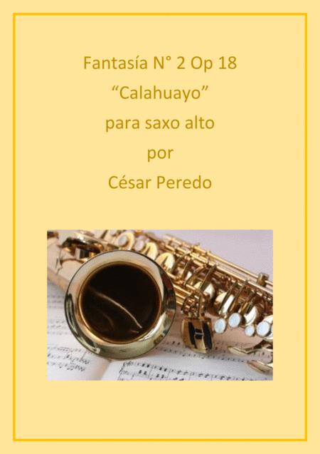 Fantasia N 2 Op 18 Para Saxo Alto Solo Calahuayo Sheet Music