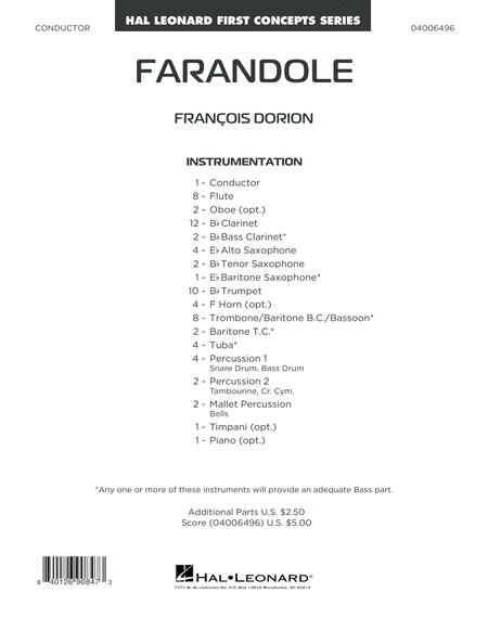 Farandole Conductor Score Full Score Sheet Music