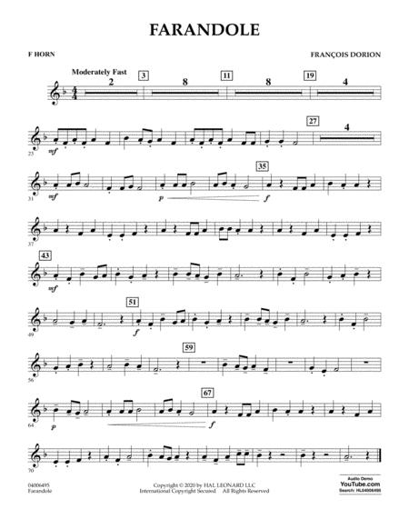 Farandole F Horn Sheet Music