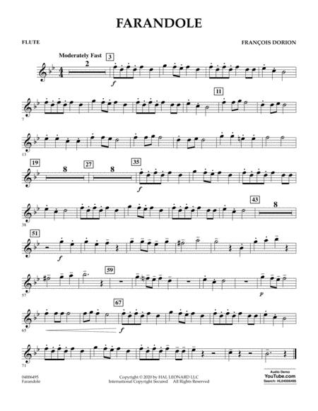 Free Sheet Music Farandole Flute