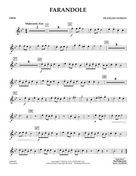 Farandole Oboe Sheet Music