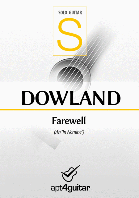 Free Sheet Music Farewell An In Nomine