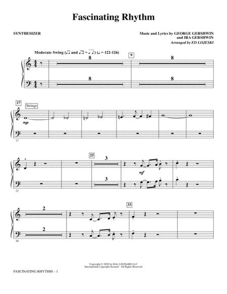 Free Sheet Music Fascinating Rhythm From Lady Be Good Arr Ed Lojeski Synthesizer