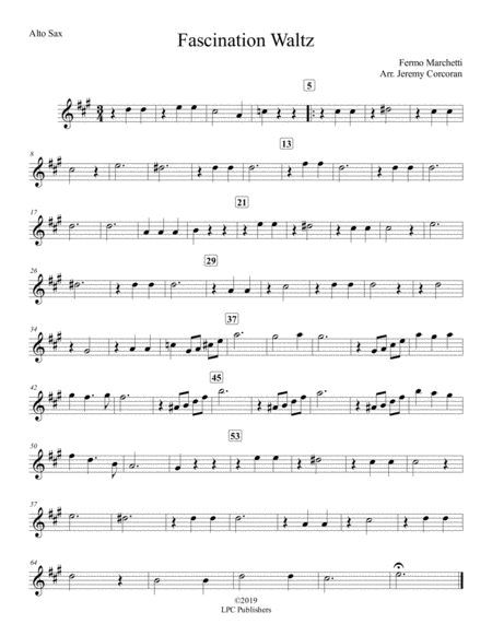 Free Sheet Music Fascination Waltz For Little Big Band