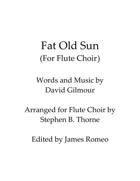 Fat Old Sun For Flute Choir Sheet Music