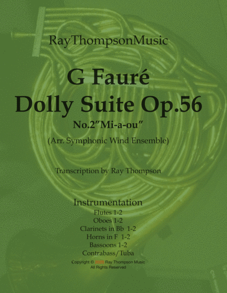 Faur Dolly Suite Op 56 No 2 Mi A Ou Symphonic Wind Sheet Music