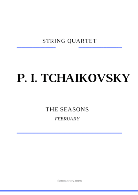 February The Seasons Sheet Music