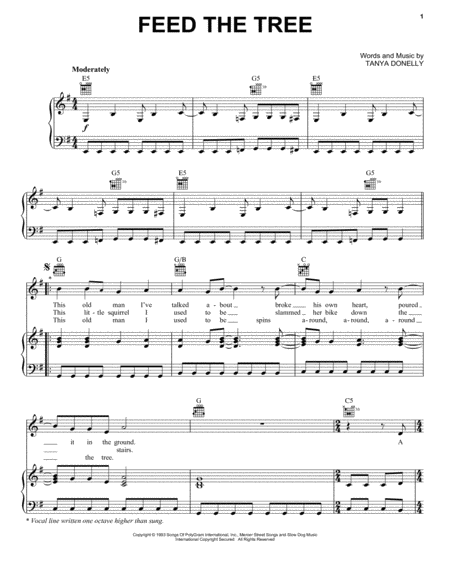 Feed The Tree Sheet Music