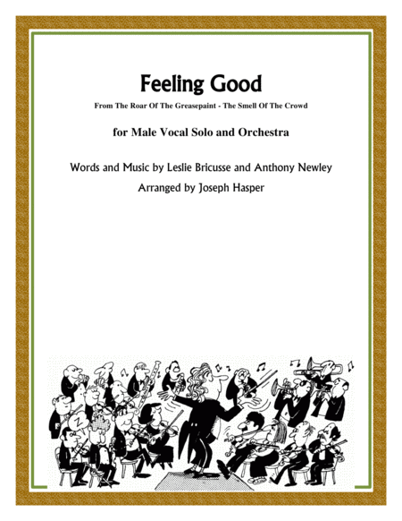 Feeling Good Vocal Solo With Orchestra Sheet Music