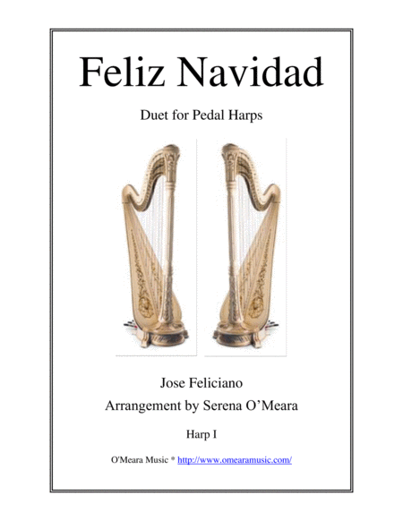 Feliz Navidad For Pedal Harp I Sheet Music