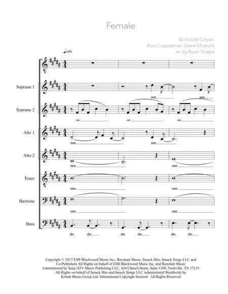 Free Sheet Music Female