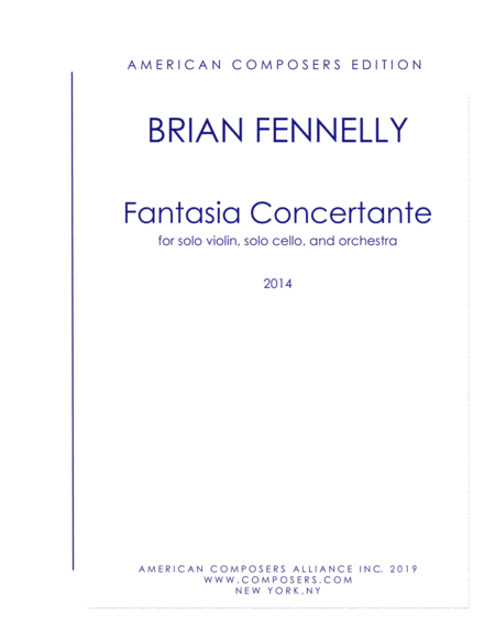 Free Sheet Music Fennelly Fantasia Concertante