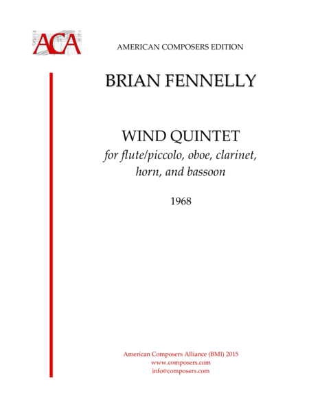 Free Sheet Music Fennelly Wind Quintet