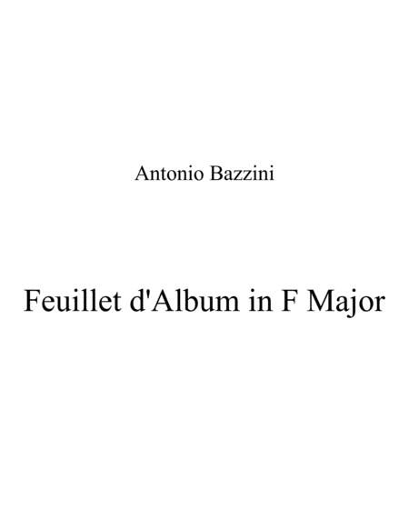 Free Sheet Music Feuillet D Album In F Major