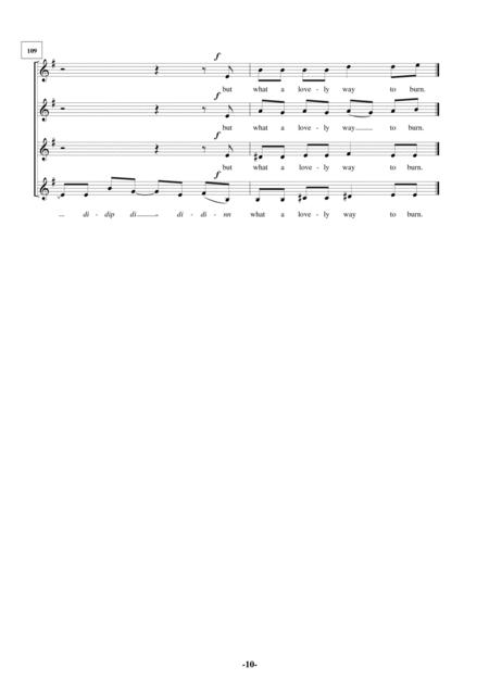 Free Sheet Music Fever Ssaa A Cappella