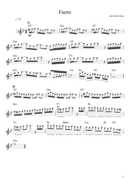 Free Sheet Music Fierro