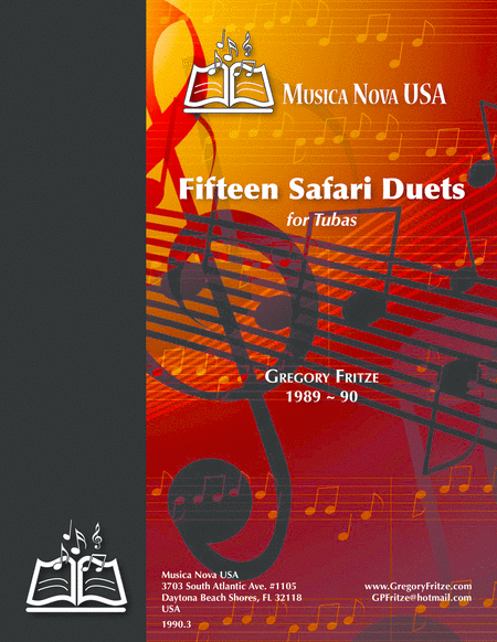 Fifteen Safari Duets For Tubas Sheet Music