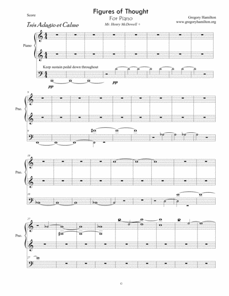 Free Sheet Music Figures Of Thought For Piano
