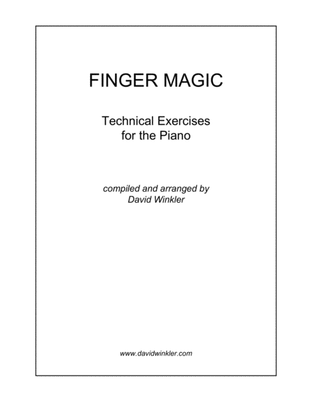 Free Sheet Music Finger Magic Technical Exercises For The Piano