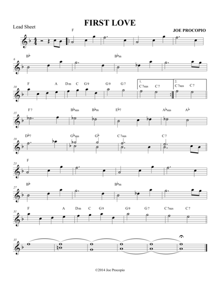 Free Sheet Music First Love