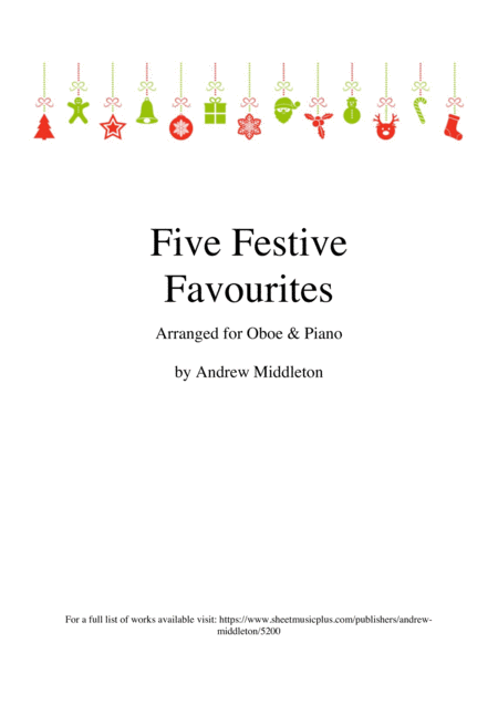 Free Sheet Music Five Festive Favourites Arranged For Oboe And Piano