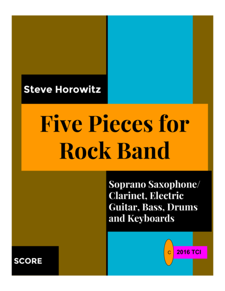 Free Sheet Music Five Little Pieces For Rock Band