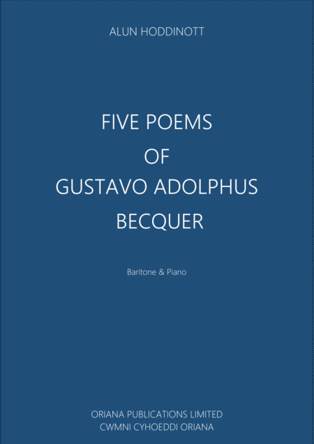 Free Sheet Music Five Poems Of Gustavo Adolphus Becquer