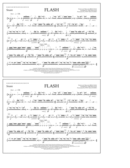 Flash Arr Tom Wallace Snare Sheet Music