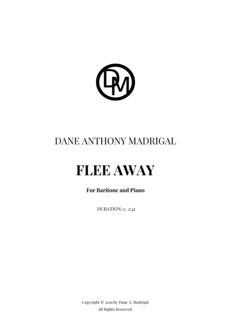 Flee Away Sheet Music