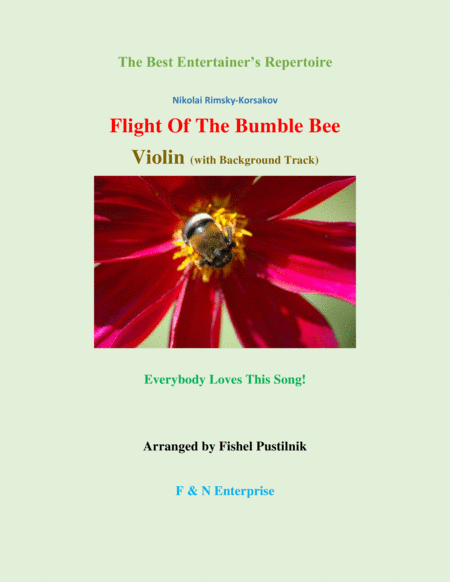 Flight Of The Bumble Bee For Violin With Background Track Jazz Pop Version Video Sheet Music