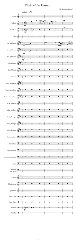 Free Sheet Music Flight Of The Phoenix