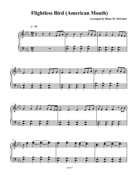 Flightless Bird American Mouth Wedding Version Sheet Music