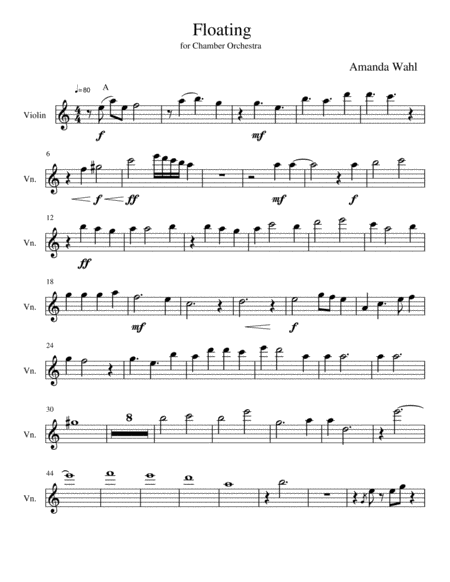 Free Sheet Music Floating Parts