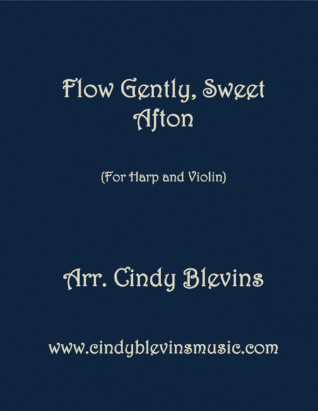 Flow Gently Sweet Afton Arranged For Harp And Violin Sheet Music