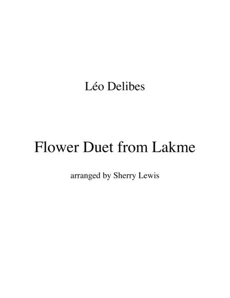 Flower Duet From Lakm For String Duo Of Violin And Cello Sheet Music