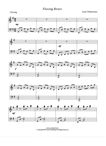 Flowing Rivers Sheet Music