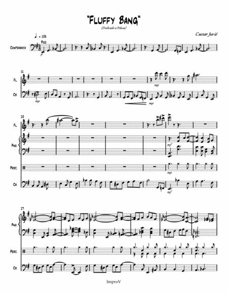 Free Sheet Music Fluffy Bang For Flute And Piano Jazz Trio