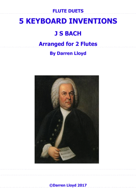 Free Sheet Music Flute Duets 5 Js Bach Keyboard Inventions Arranged For 2 Flutes