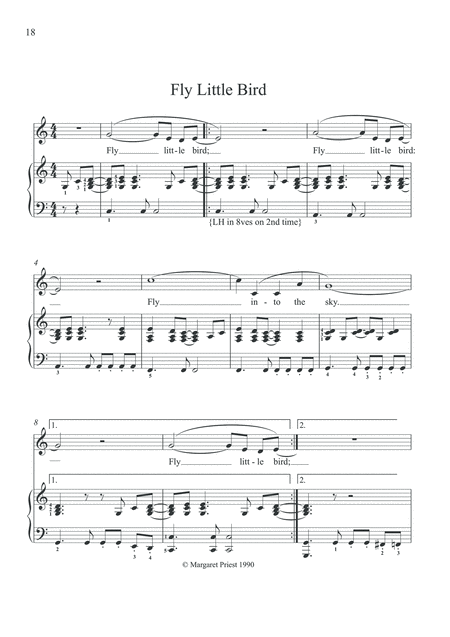 Free Sheet Music Fly Little Bird