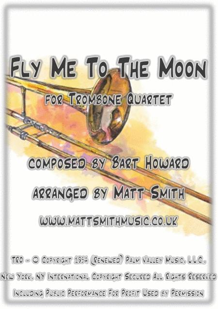 Free Sheet Music Fly Me To The Moon By Bart Howard Trombone Quartet