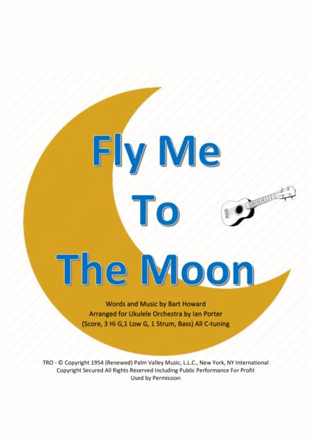 Fly Me To The Moon Ukulele Ensemble Sheet Music