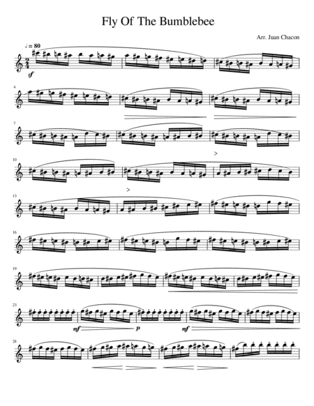 Fly Of The Bumblebee Sheet Music