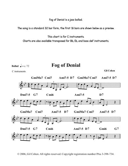 Fog Of Denial Sheet Music