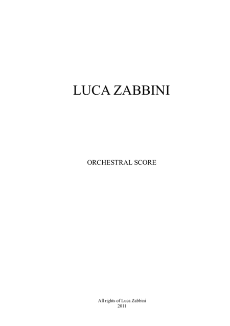 Free Sheet Music Fools Epilogue Luca Zabbini Orchestral Score