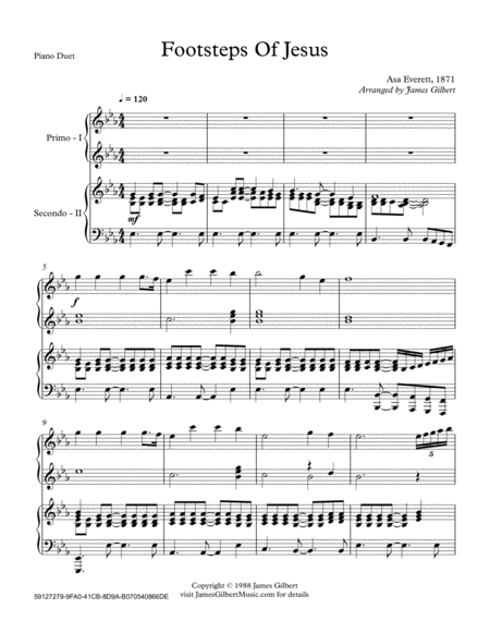 Footsteps Of Jesus Sheet Music