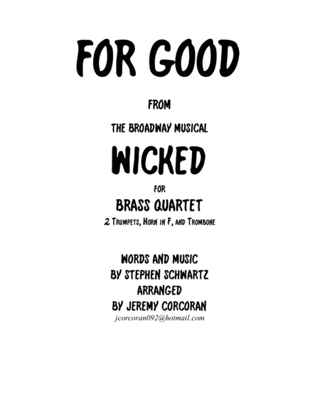 Free Sheet Music For Good For Brass Quartet