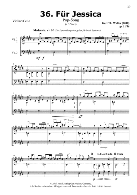 Free Sheet Music For Jessica