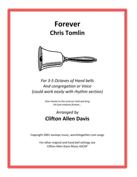 Free Sheet Music Forever Tomlin For 3 5 Octaves Handbells And Congregation Or Solo Voice