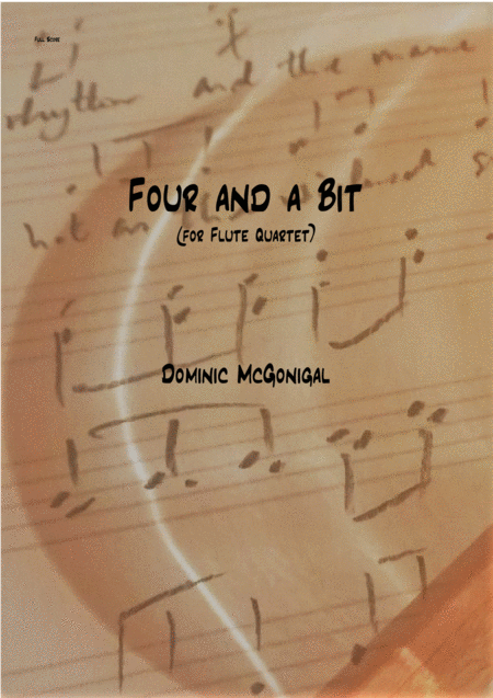 Free Sheet Music Four And A Bit Flute Quartet